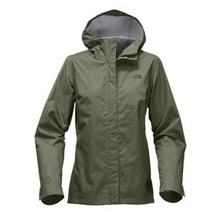 North Face Berrien Women's Rain Jacket, Medium, Green